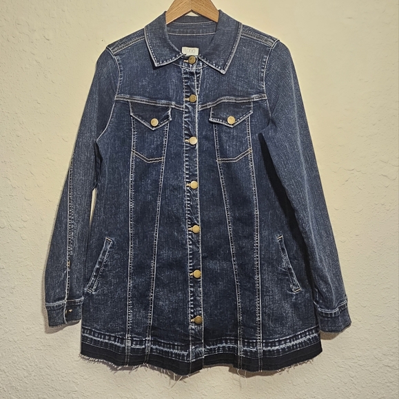 LOGO by Lori Goldstein Jackets & Blazers - LOGO by Lori Goldstein Denim Jacket Women’s Size 10 Dark Wash